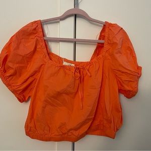 NWT Orange Crop Top